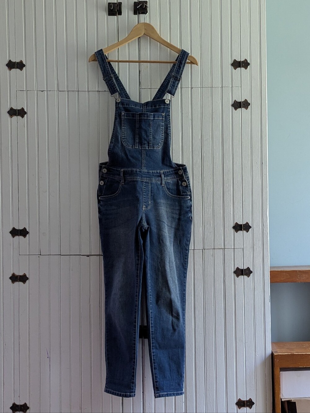Walflower Classic Blue Denim Overalls for Women